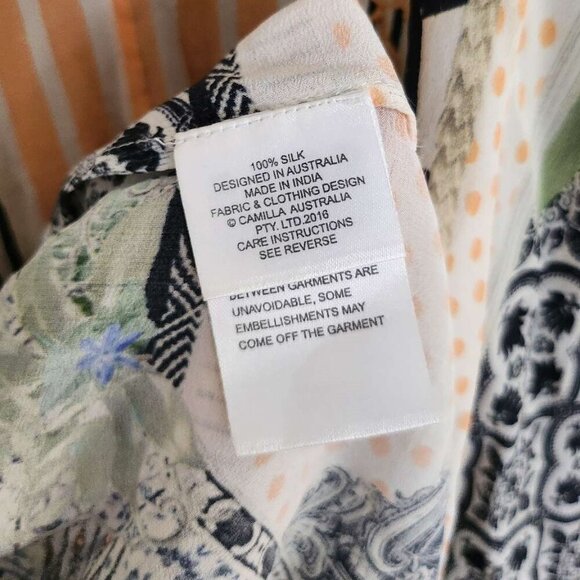 Camilla Salvador Secrets Short Dress With Tie Front Small b77 - Picture 13 of 14